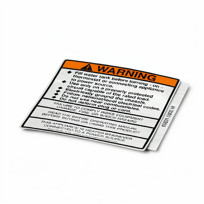 BUNN DECAL, WARNING-ELECTRICAL
