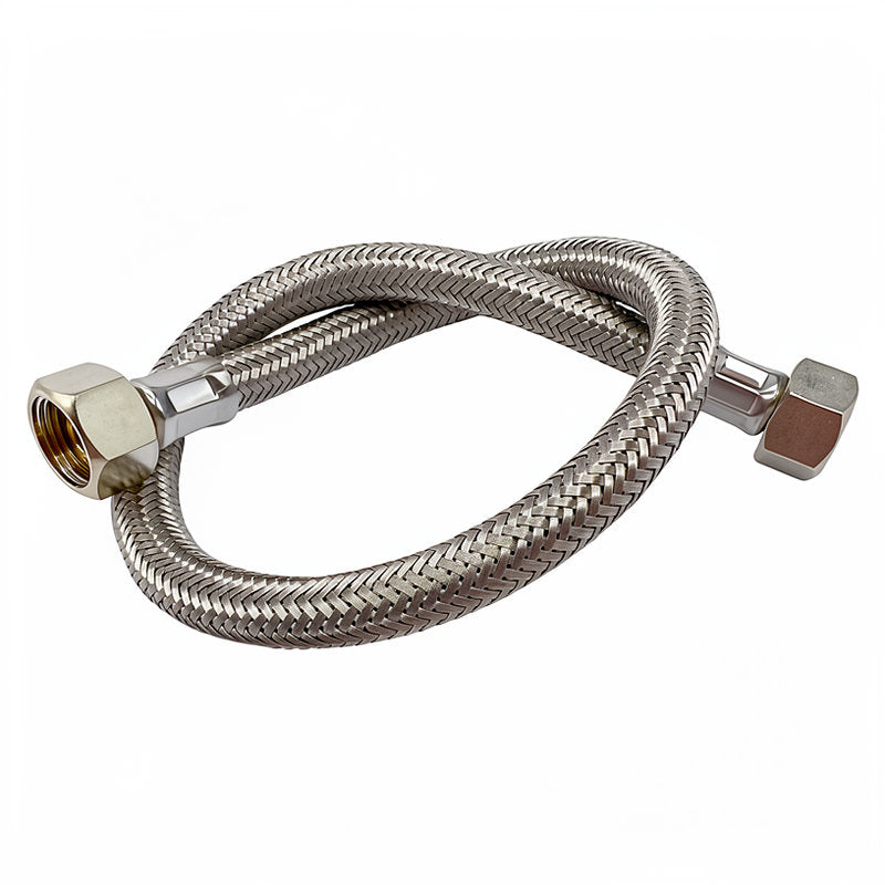 BRAIDED HOSE 0.5M 1/4 X 1/4 STRAIGHT - CONICAL