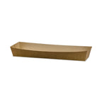 Vegware Kraft hot dog / baguette tray