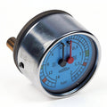 ELEKTRA DUAL PRESSURE GAUGE - BLUE / CHROME