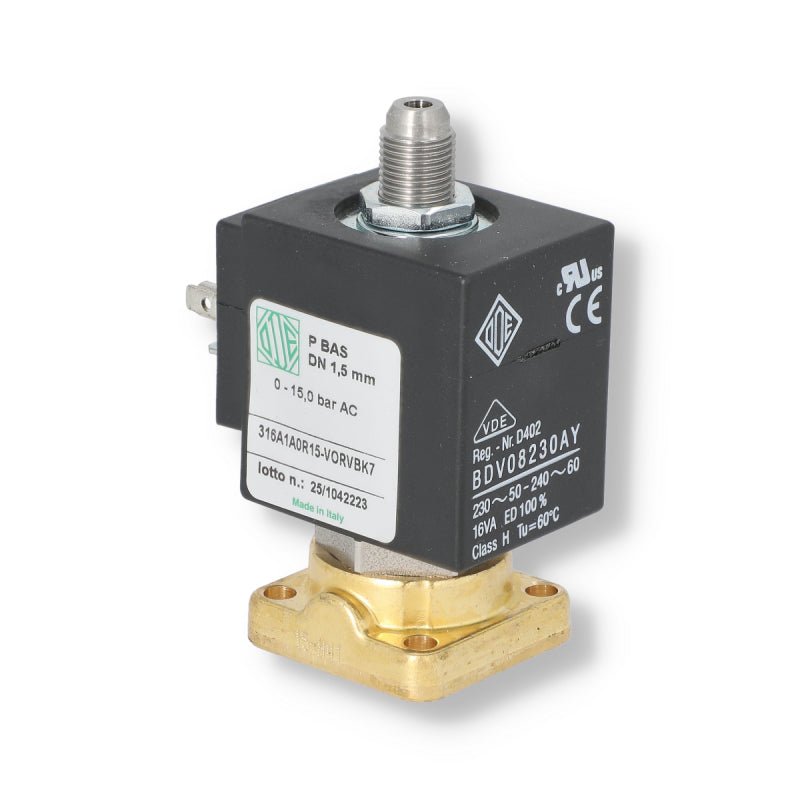 SIMONELLI / VA 3 WAY SOLENOID VALVE 230V 1.5MM RUBY 9W