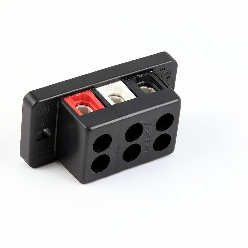 BUNN TERMINAL BLOCK,3 POLE-RED/WHT/BLK