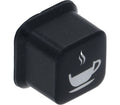 Astoria Rubberized Push-button Black