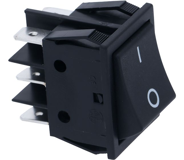 Astoria Diverter Switch Double-pole Black 16A 250V