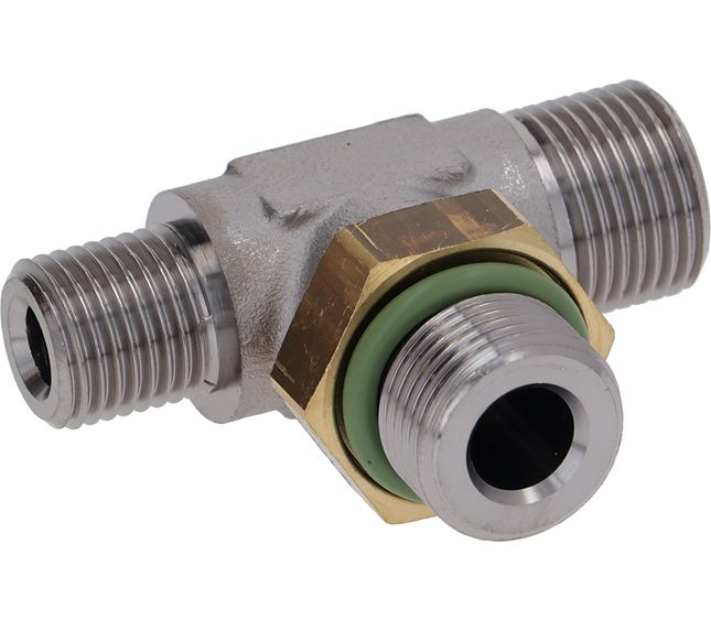 Astoria T-fitting Ø 3/8"m-3/8"m-1/4"m