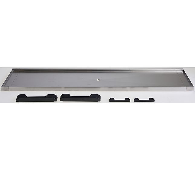 Sanremo Kit Plate of Drain 3-group Black Matt