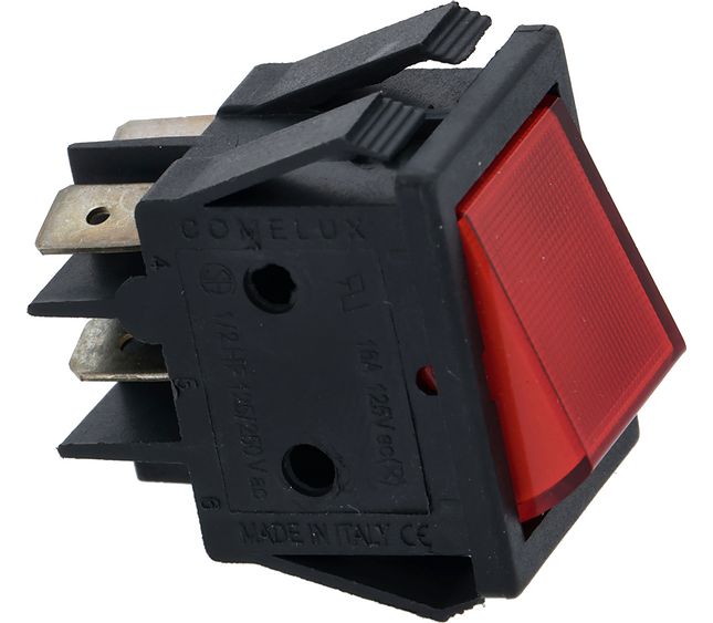 Wega Push-button Panel 2-poles Red