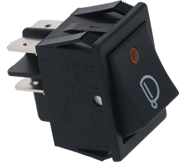 Wega Switch 2-pole Black K069