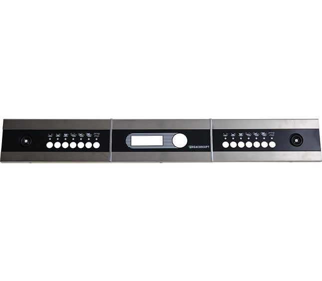 Wega Assembly Front Panel 2-group Standard Black