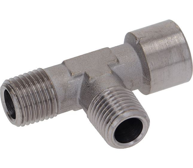Wega T-fitting Ø 1/4"m-1/4"m-1/4"f