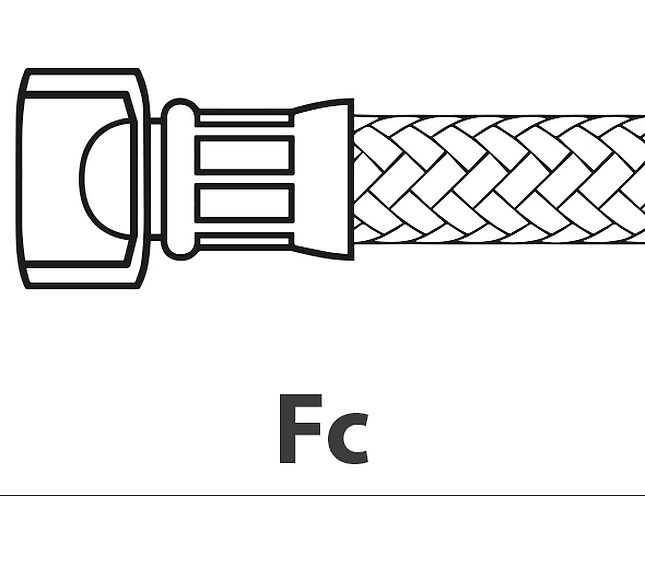 Wega Flex Hose Ø 3/8"fc X FC 800 MM