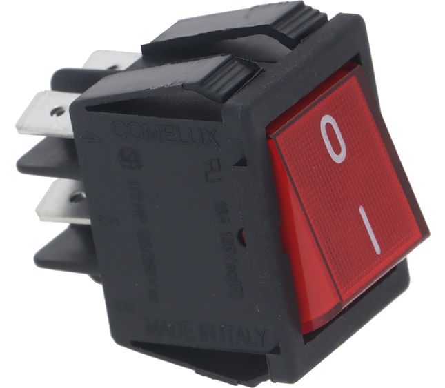 Brasilia Switch 2-pole Red 16A 250V