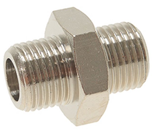 Universal Fitting Ø 1/8"m-1/8"m Nickel-plated