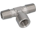 Carimali T-fitting Ø 1/4"m-1/4"f-1/4"m Nickel