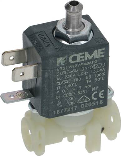 DeLonghi Solenoid Valve Ceme 3-Way 230V - commercial coffee spare part