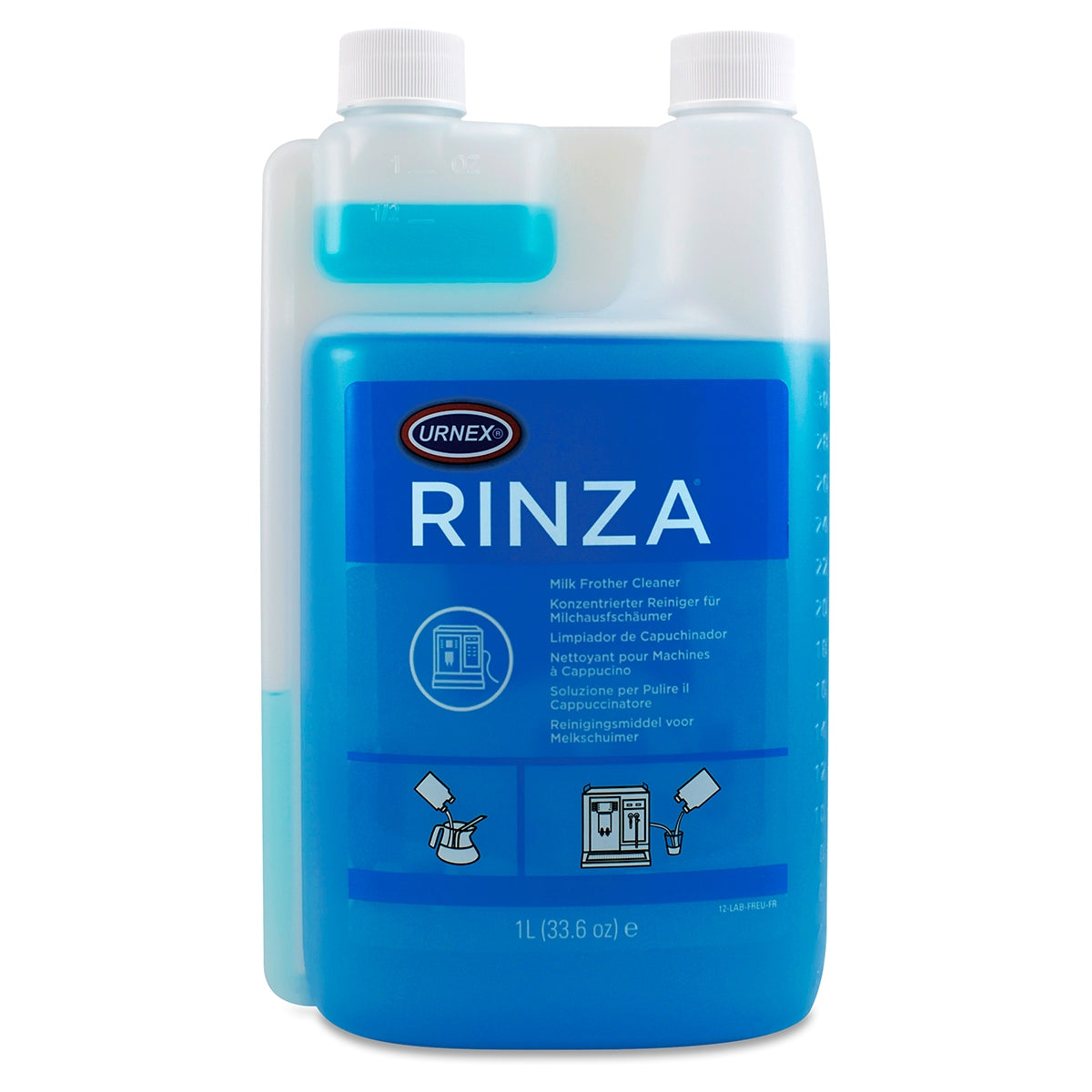 Urnex Rinza Alkaline Liquid - 1.1ltr bottles (6x, case) | Professional Coffee Machine Cleaner UK
