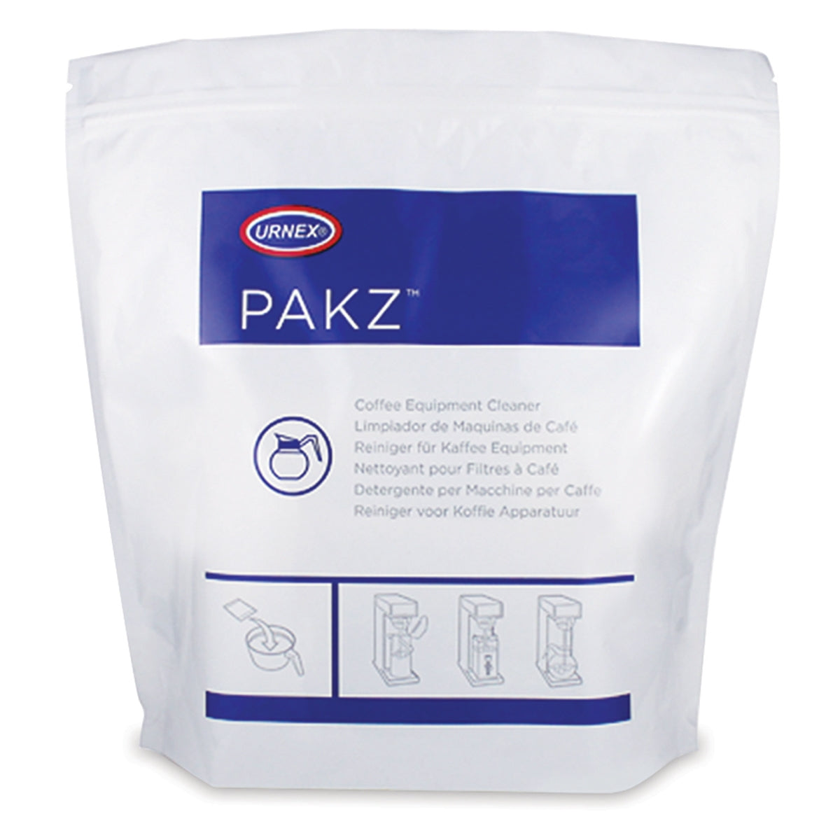 Urnex Pakz Cleaning Powder - bag of 20x 21g sachets (1x) | Professional Coffee Machine Cleaner UK