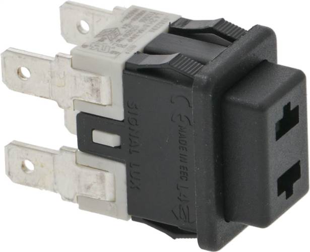 DeLonghi Black Bipolar Switch 16A 250V - commercial coffee spare part