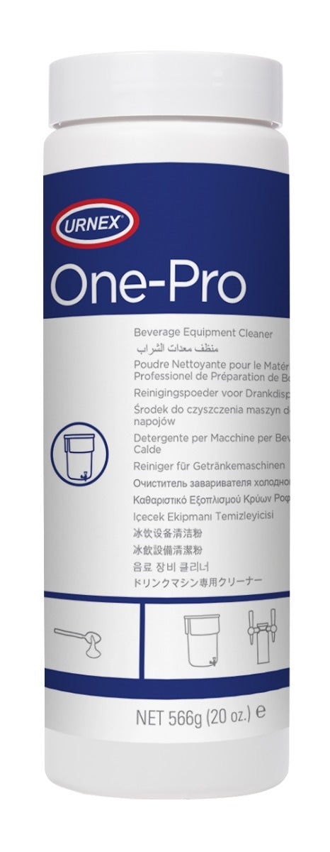 Urnex One Pro Powder - 566g tubs (12x, case) | Professional Coffee Machine Cleaner UK