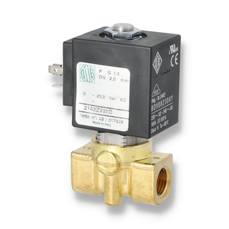 VA 2 WAY SOLENOID VALVE 230V 1/4 2MM - ODE