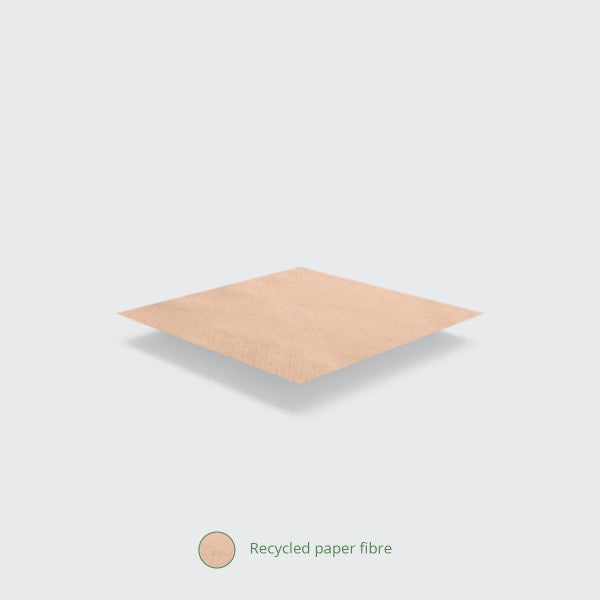 Vegware 33cm 1-ply unbleached dispenser napkin (2 free dispensers)