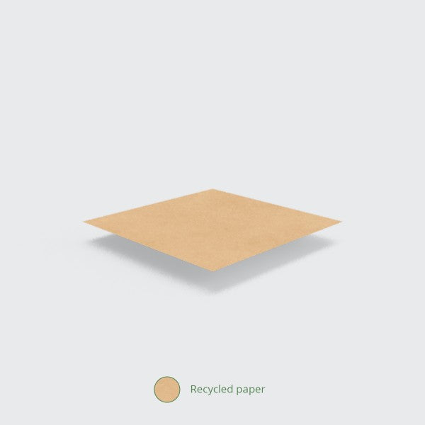 Vegware 7 x 7in / 170 x 175mm recycled kraft flat bag