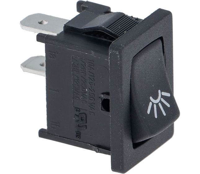 Astoria Switch 1-pole Black 10A 250V
