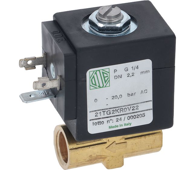 Nuova Simonelli Solenoid Valve NC 2-way 1/4-1/4 110/120V 60HZ EPDM F2 UL
