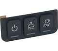 Nuova Simonelli Push-button Panel 3 Service Buttons - APPIA LIFE 2-3 GR XT/APPIA-LIFE-2-3GR/APPIA-LIFE-2-3GR-XT-TIMER