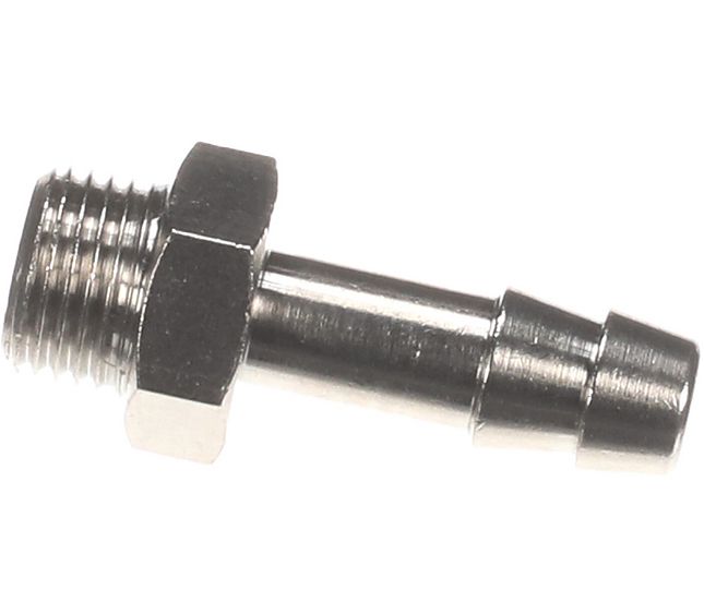 Nuova Simonelli Hose End Fitting Ø 1/8"m Ø 6 Nickel-plated