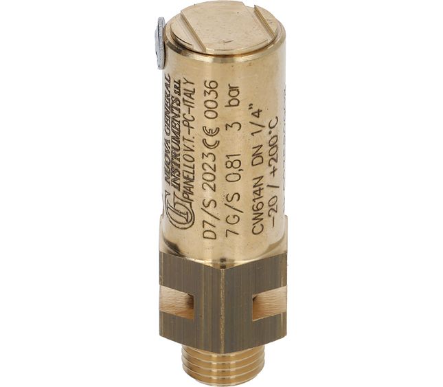 Nuova Simonelli Boiler Valve Ø 1/4"m - 3 Bar Ce/ped