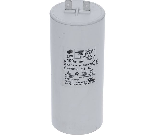 Rancilio Capacitor 100MF 250V Rpm 110-120v