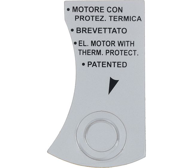 Victoria Arduino Grinding Adjustment Label