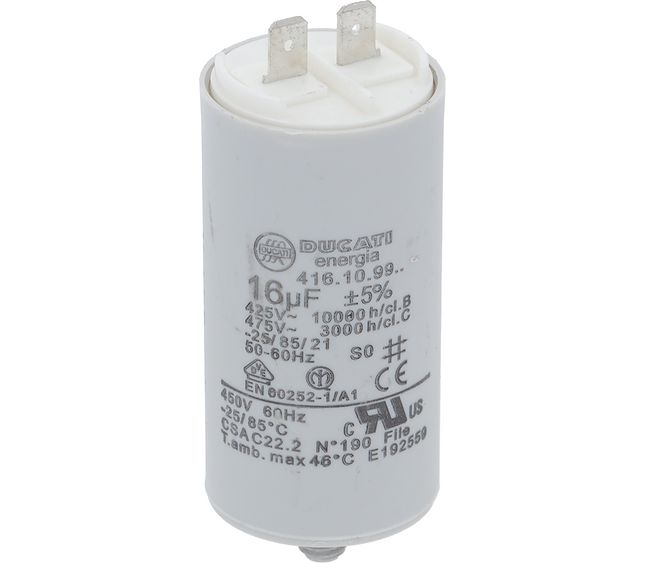 Victoria Arduino Capacitor 16MF 450V 40X70 UL Faston M6,3