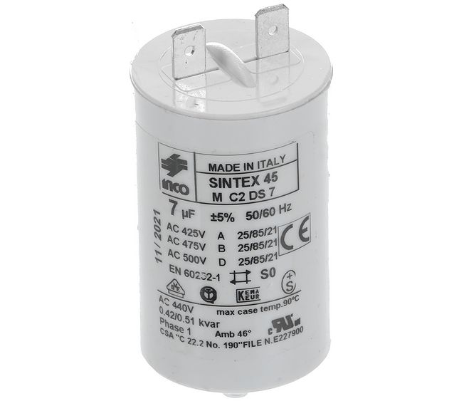 Victoria Arduino Capacitor 7 MF 440V Faston 6,3