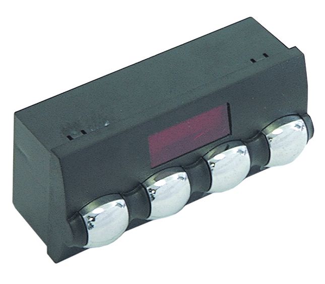 Wega Push-button Panel 4T Display Bl/chr