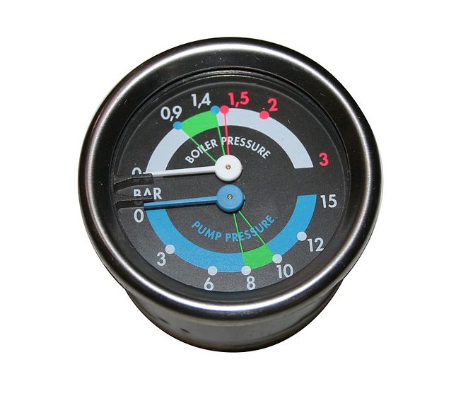 ECM Pressure Gauge Boiler Pump D 60 0-3/0-15