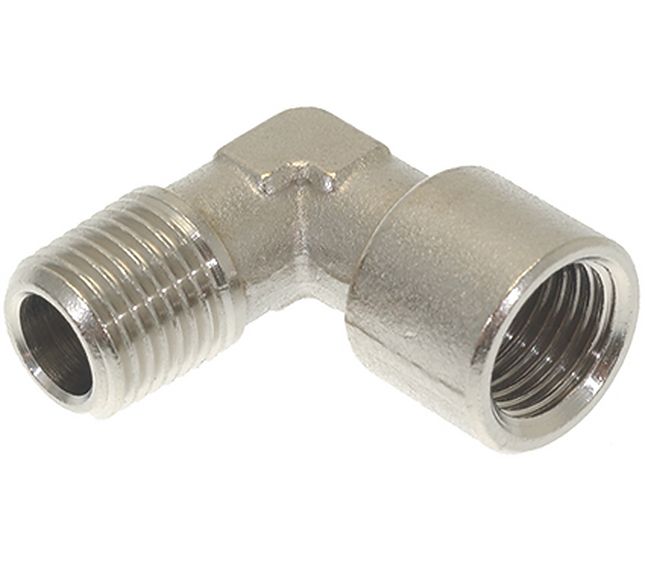 La Spaziale L-fitting Ø 1/4"m-1/4"f Nickel-plated