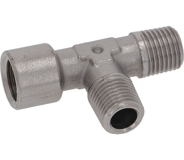Carimali T-fitting Ø 1/4"m-1/4"m-1/4"f