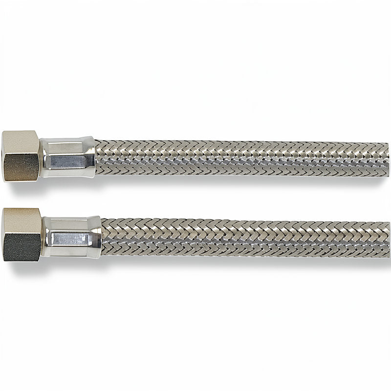 BRAIDED HOSE 0.28M 1/4F X 1/4F CONICAL BASE