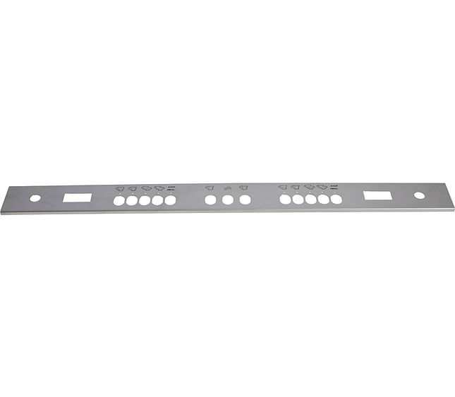 Wega Profile Front Panel 2-group S Steel+screen Printing