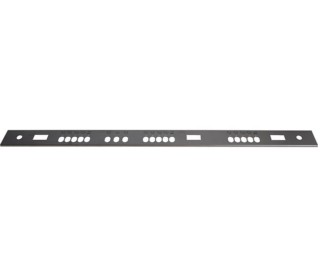 Wega Profile Front Panel 3-group S Steel+screen Printing