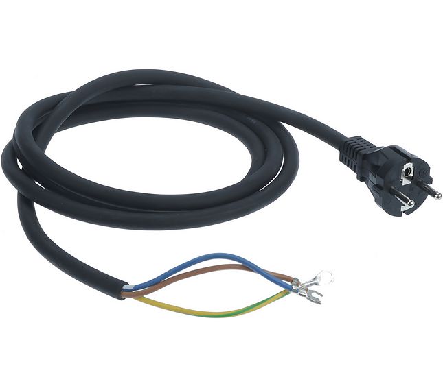 Sanremo H07rn-f 3X1.5 Black Power Cable 3MT Schuko Plug
