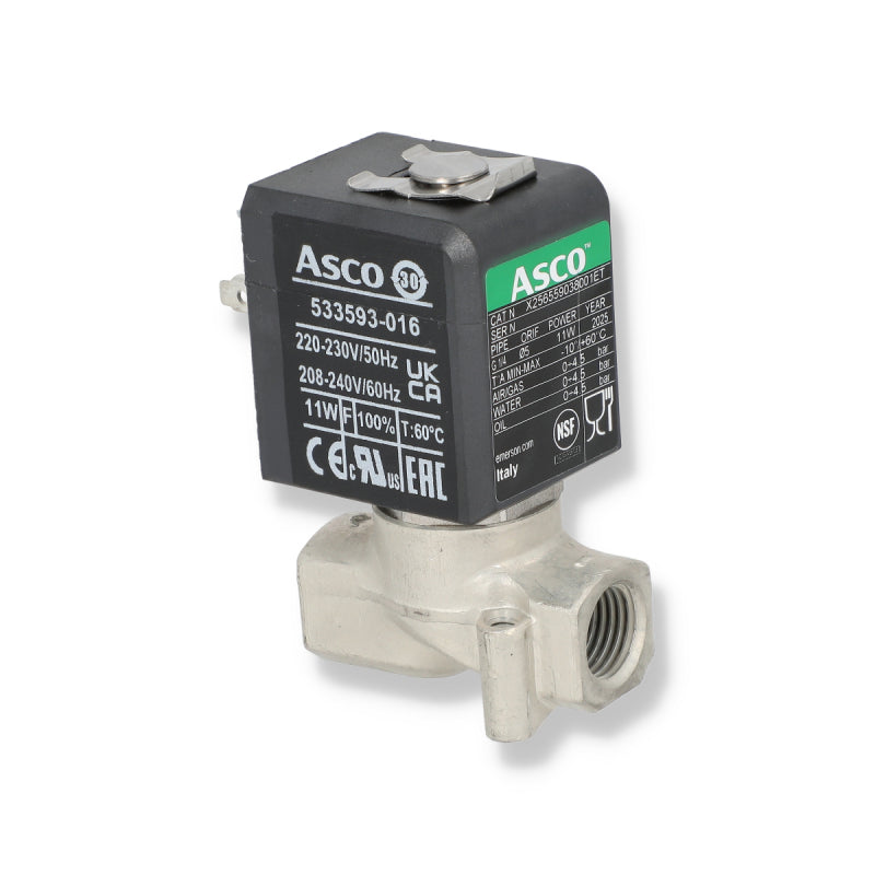 ASCO 2 WAY INLET SOLENOID VALVE 230V 1/4 - ASTORIA / WEGA