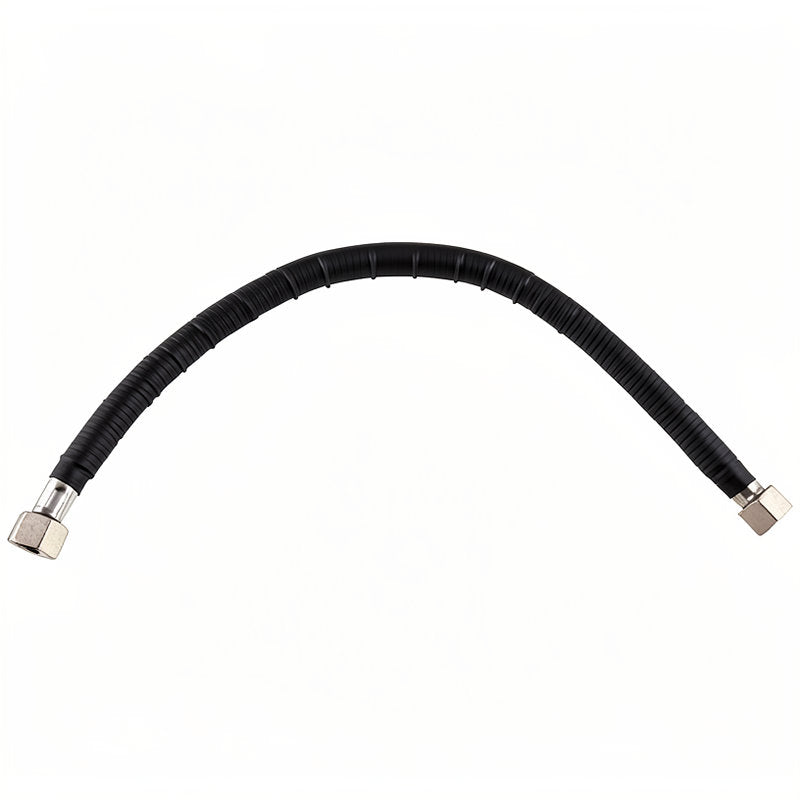 BRAIDED HOSE 0.45M 3/8 STRAIGHT X 3/8 STRAIGHT - CONICAL