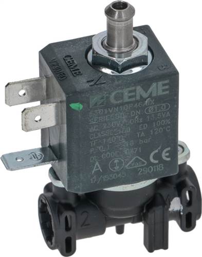DeLonghi Solenoid Valve Ceme 3-Way 230V 50HZ - commercial coffee spare part