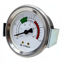 Crem Large Boiler Pressure Gauge 60MM - commercial coffee spare part