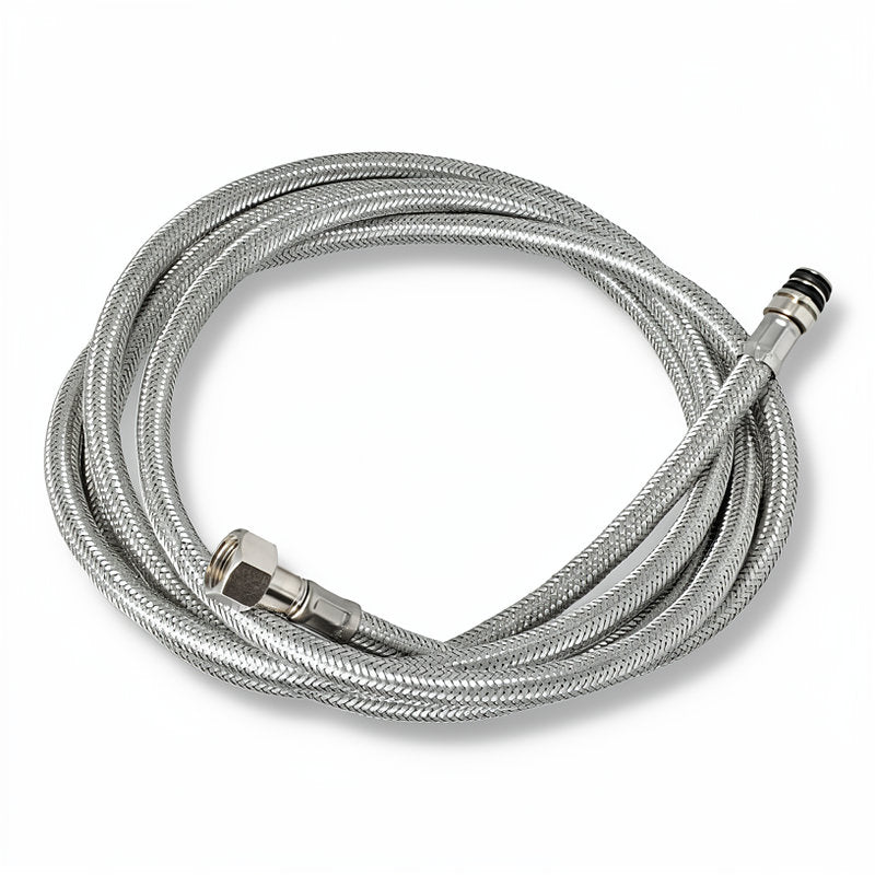 BRAIDED HOSE 2.8M 3/8F STRAIGHT X 3/8F STRAIGHT