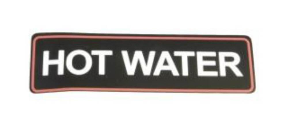Bravilor Sticker Hot Water - commercial coffee spare part