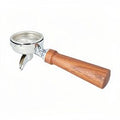 Crem Single Filterholder Complete - Wood Walnut - commercial coffee spare part